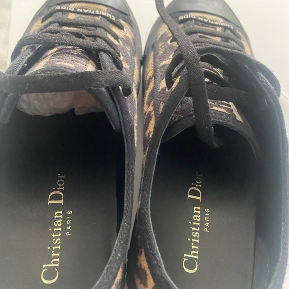AUTHENTIC!!!! Christian Dior leopard sneakers ! Great condition!!! - Picture 4 of 15